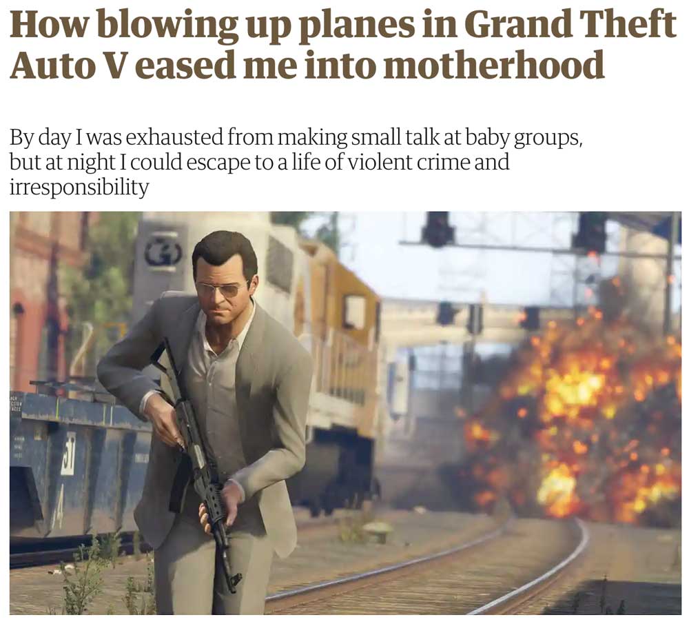 How blowing up planes in Grand Theft Auto V eased me into motherhood, Grand Theft Auto 5